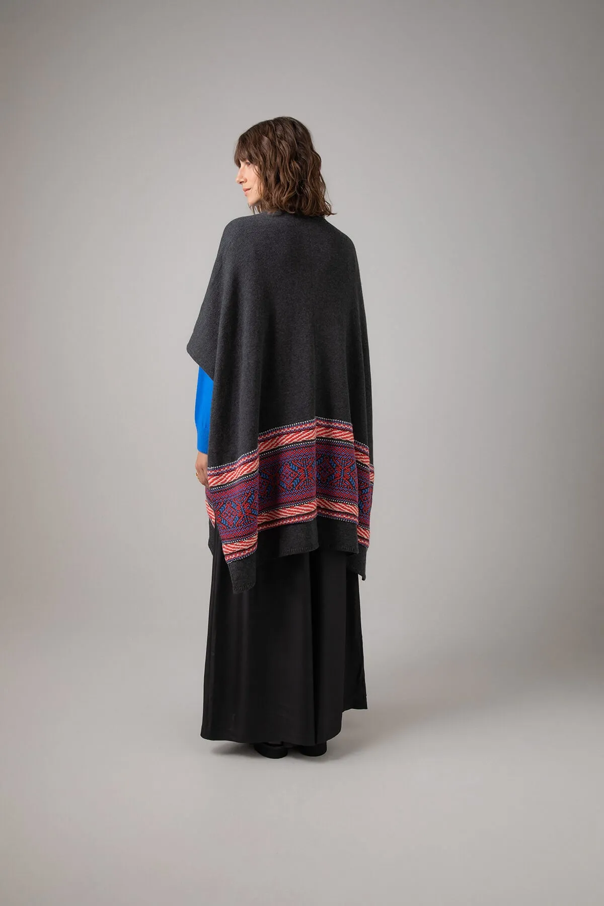 Cross Stitch Cashmere Cape