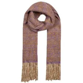 Dents Metallic Tassel Scarf - Lilac Purple