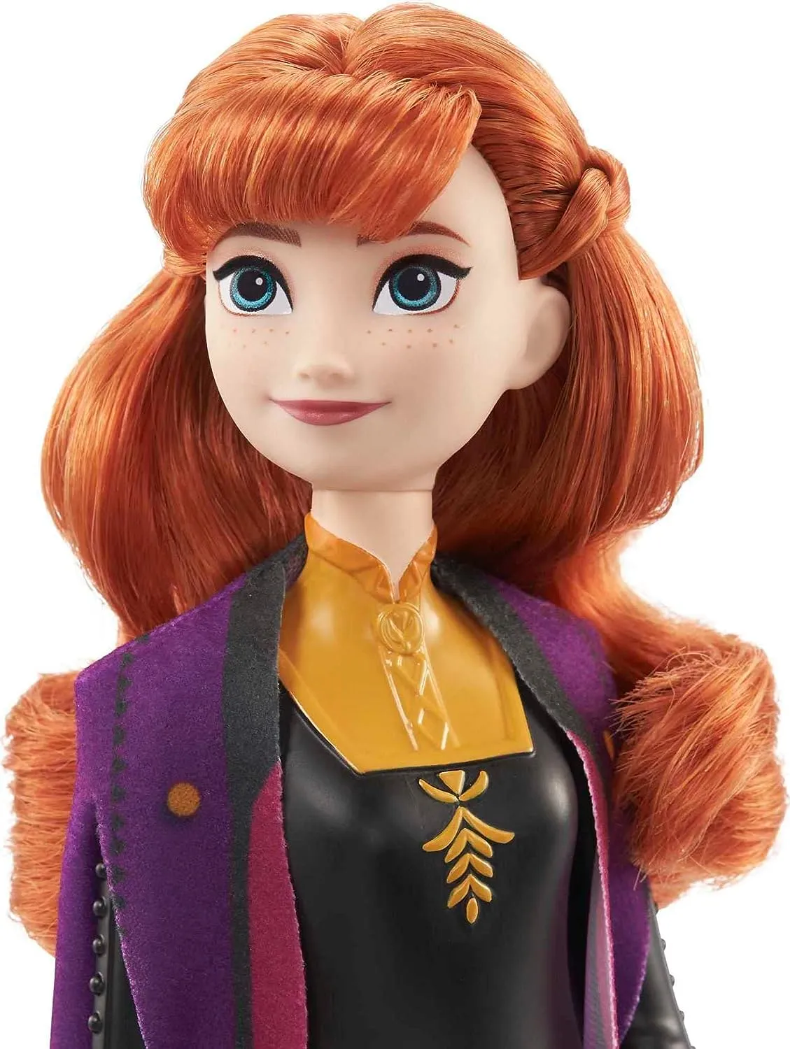 Disney Frozen 2023 Anna Posable Fashion Doll with Signature Clothing and Accessories Inspired Frozen 2 Movie for Ages 3  (HLW50)