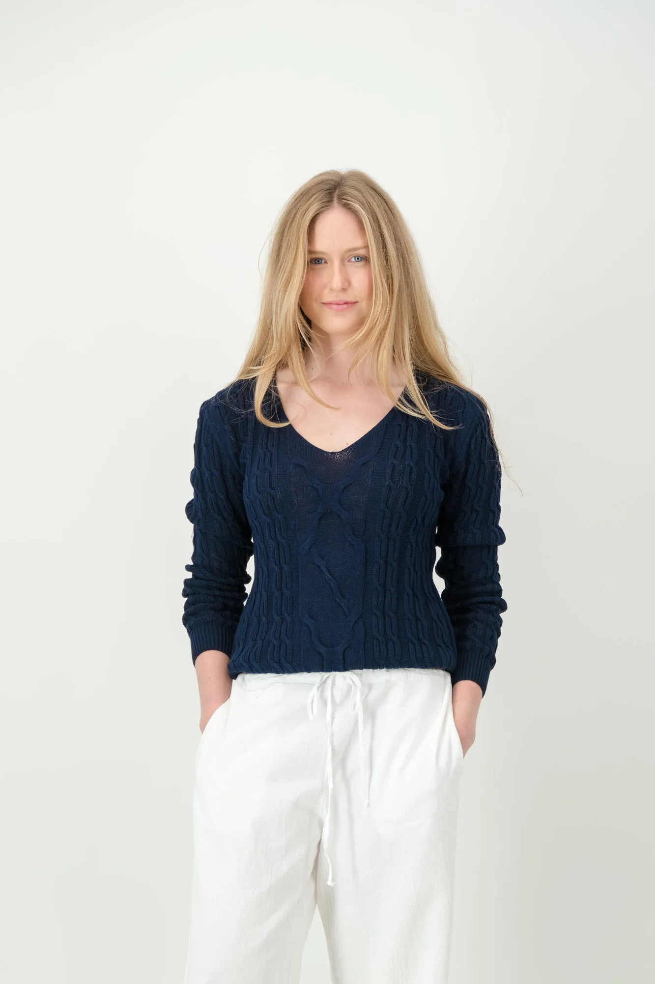 Evie Summer Cotton Cable Knit