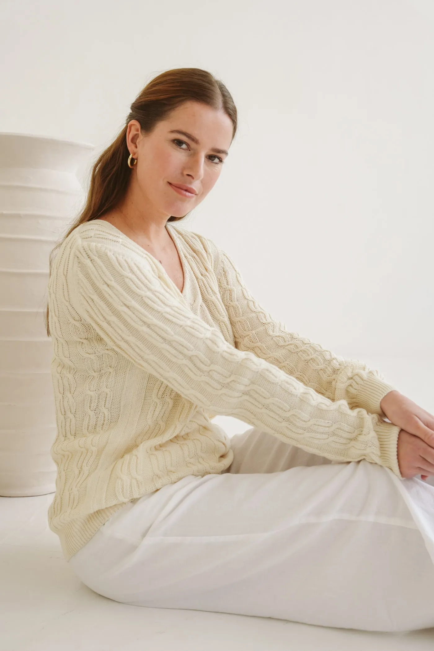 Evie Summer Cotton Cable Knit