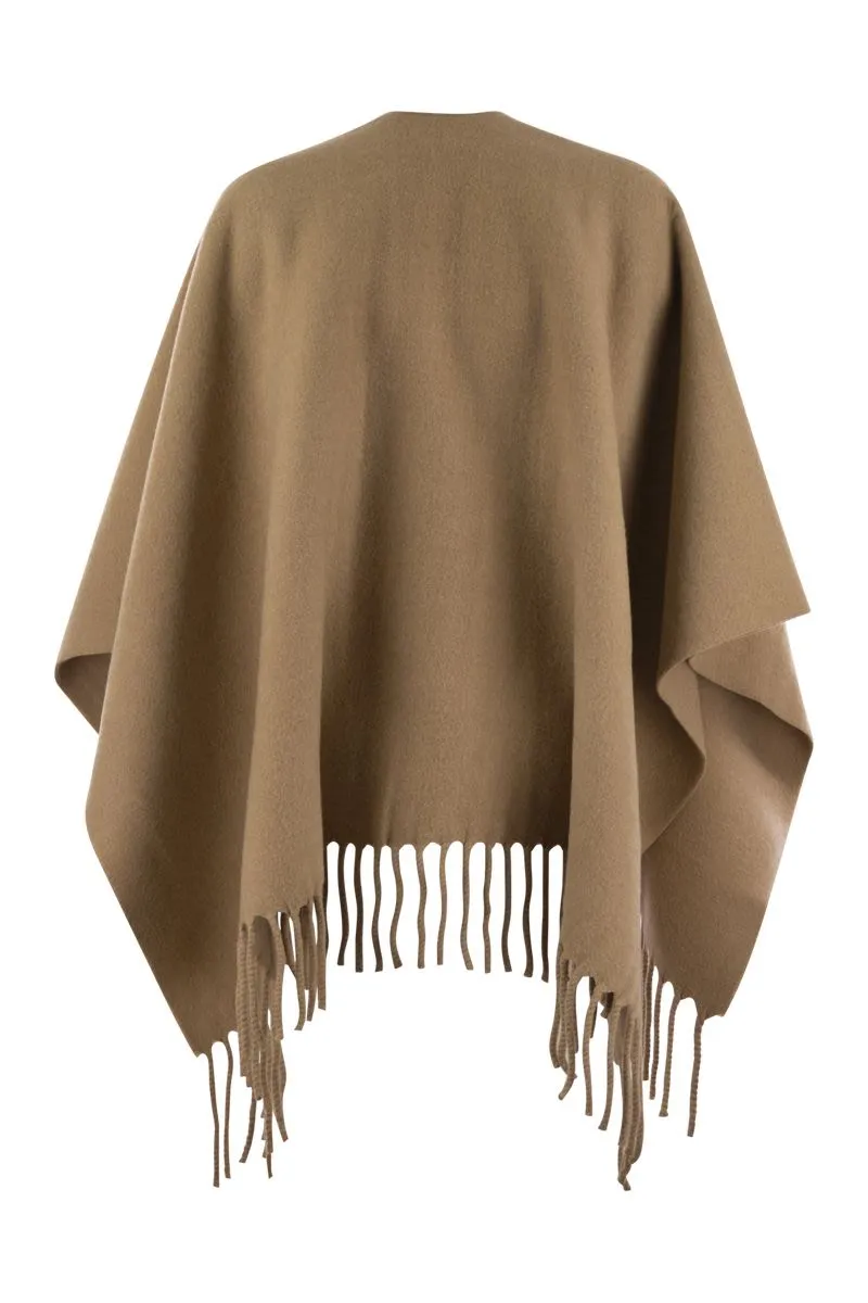 FABIANA FILIPPI Chic Wool Fringed Cape