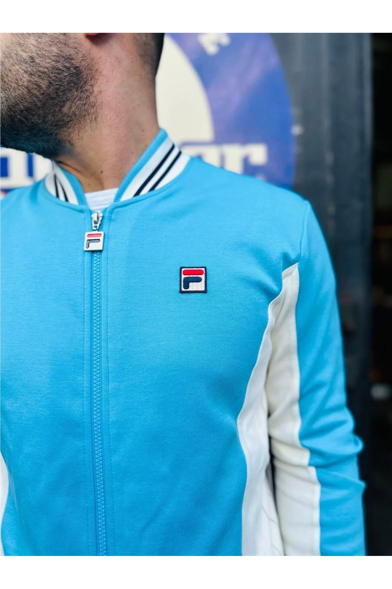 Fila Vintage - Settanta Cyan Blue / Gardenia / Fila Navy 411 - Track Top