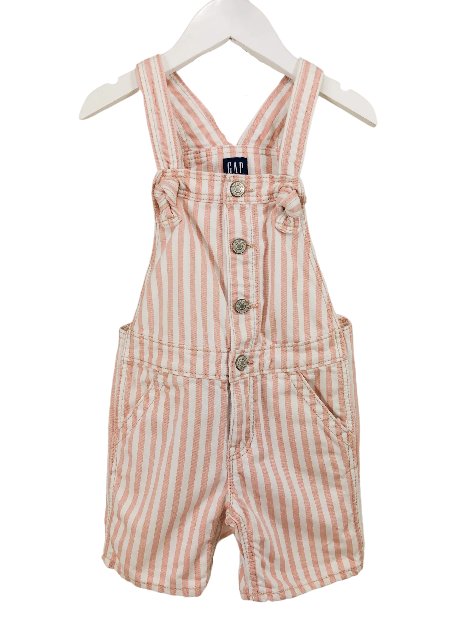 Gap Kids, Striped Overall Romper, Size 3