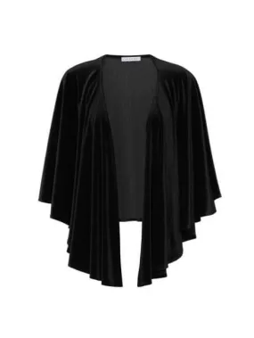 Gina Bacconi Adalyn Velvet Cape Black SRR3286