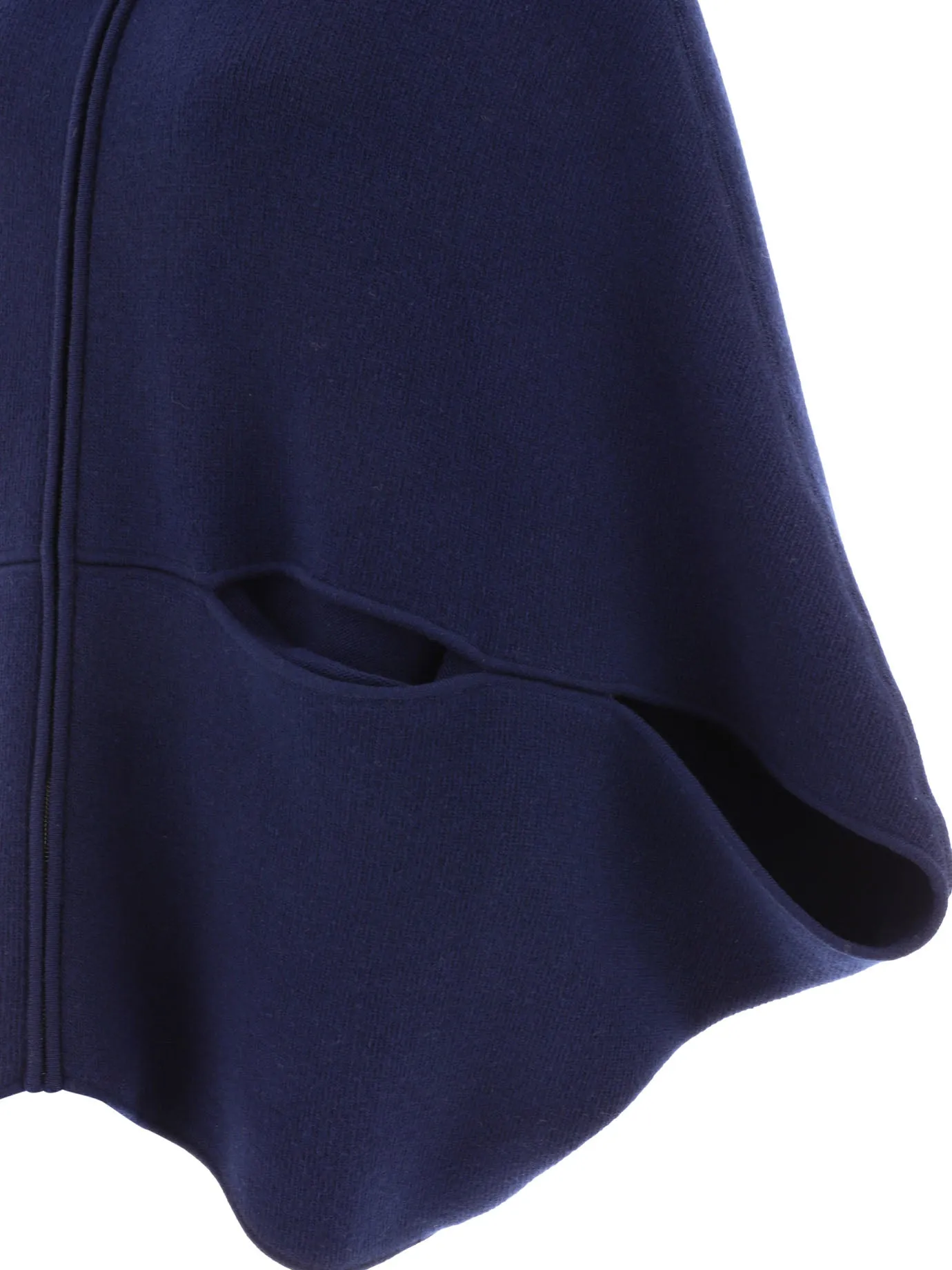 GIOVI Women's Blue Wool and Cashmere Cape for FW23