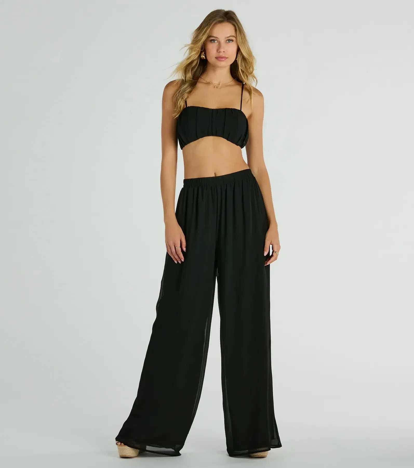 Gorgeous Allure Chiffon Palazzo Pants