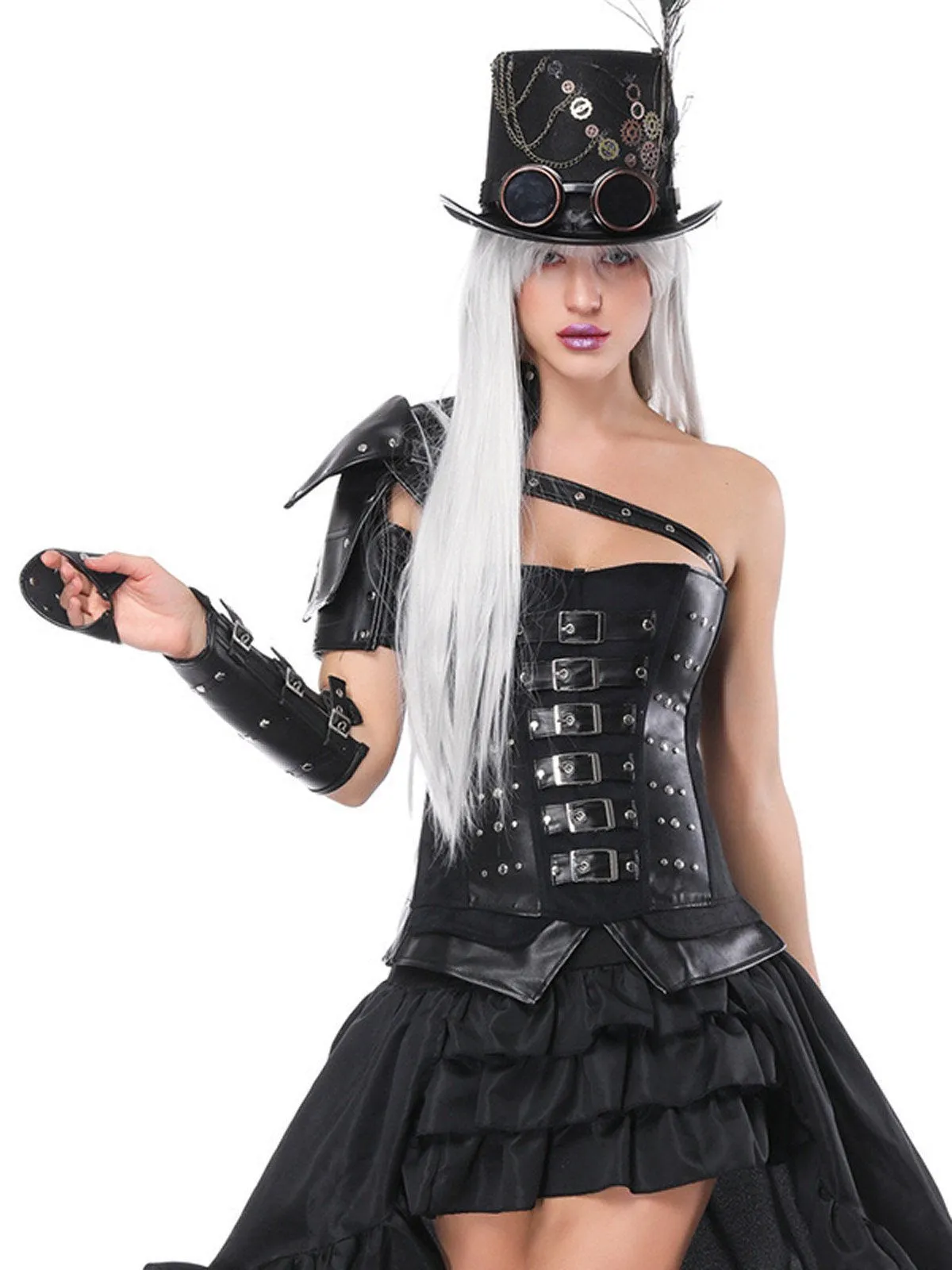 Halloween Gothic Steampunk Overbust Corset