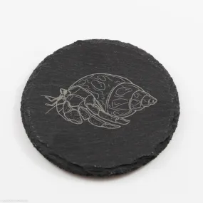 Hermit Crab Slate Coaster