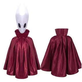 Hollow Knight Hornet Kids Children Red Cloak Mask Party Carnival Halloween Cosplay Suit