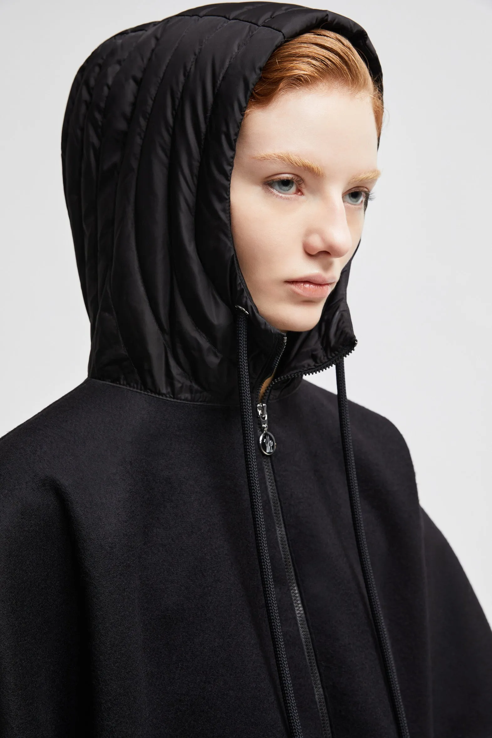 Hooded Down Cape