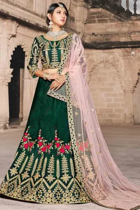 Hunter Green Designer Lehenga Choli