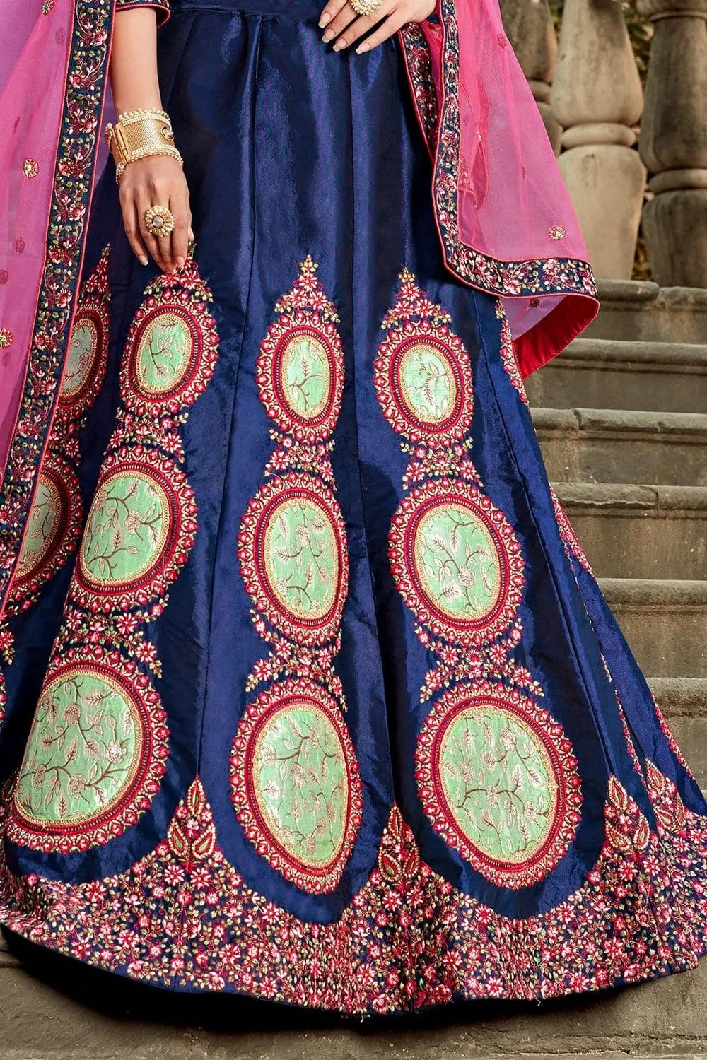 Indigo Blue Designer Lehenga Choli