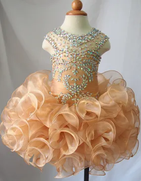 Infant/toddler/baby/children/kids Glitz Girl's Cupcake Pageant Dress