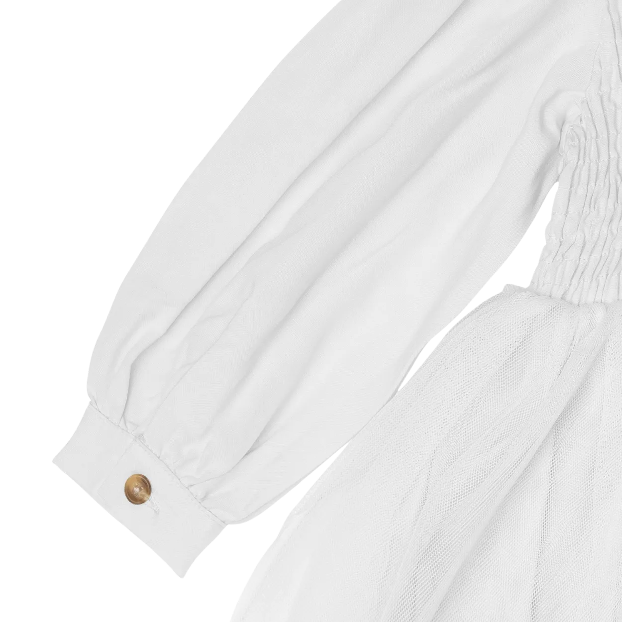 Janice Dress | Crispy White