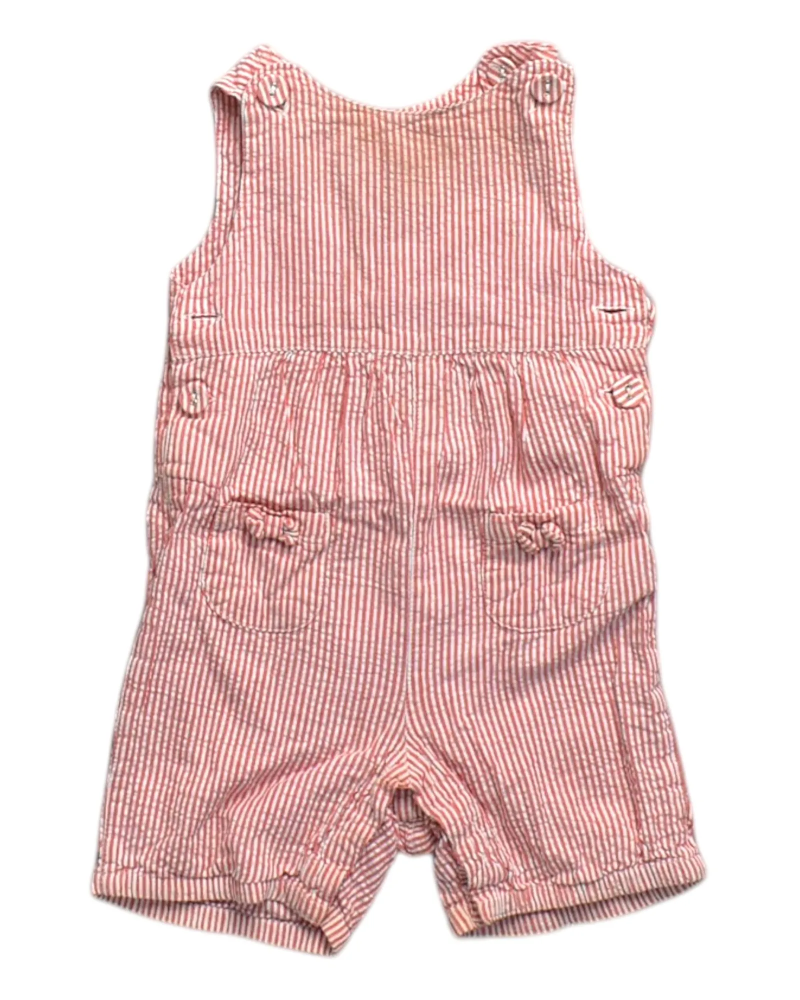 Jojo Maman Bébé Striped Overall Shorts 6-12M