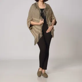 Khaki Cape Shawl PW2811