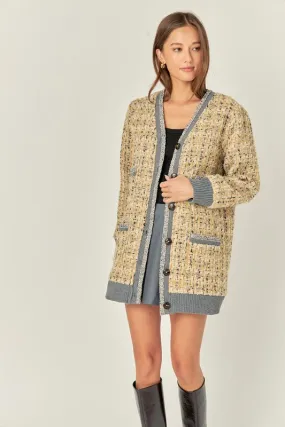 Ladylike Chic Sweater Coat