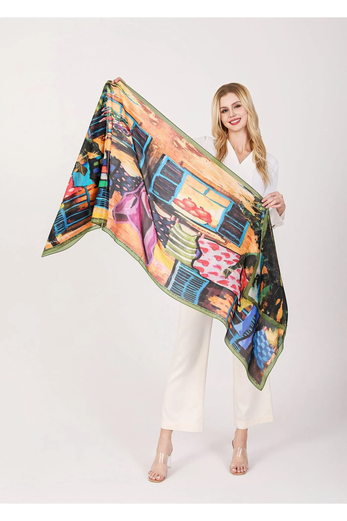 Love's Pure Light "Proverbs 31 Woman" Silk Scarf - Style 406S, Smaller Size