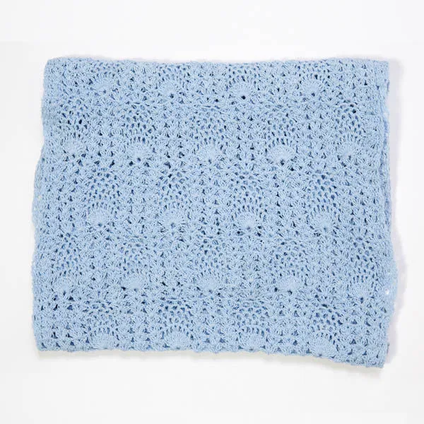 Lucia Crochet Infinity Scarf- Cornflower