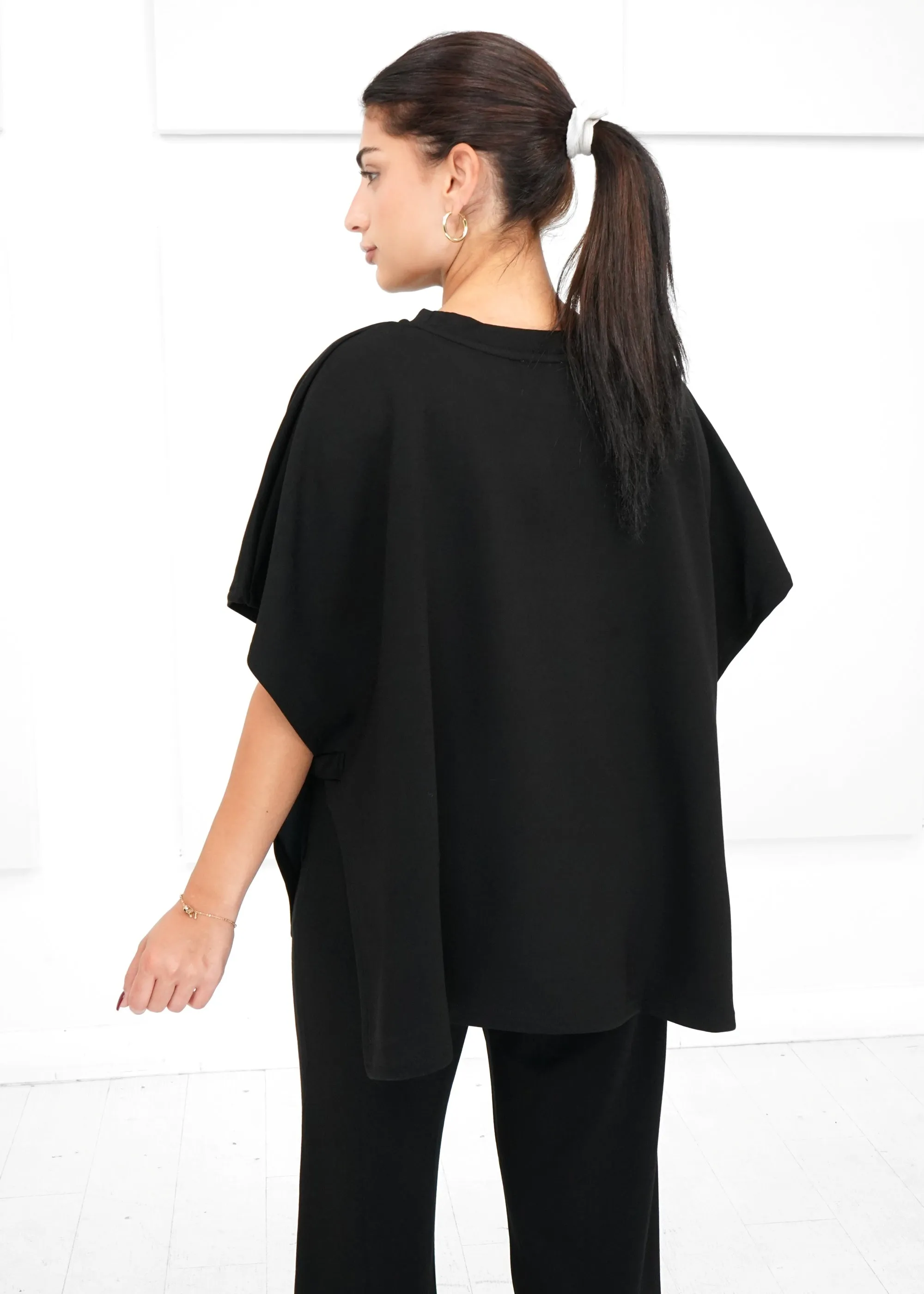 Luxe Modal - Side Slit Cape Top