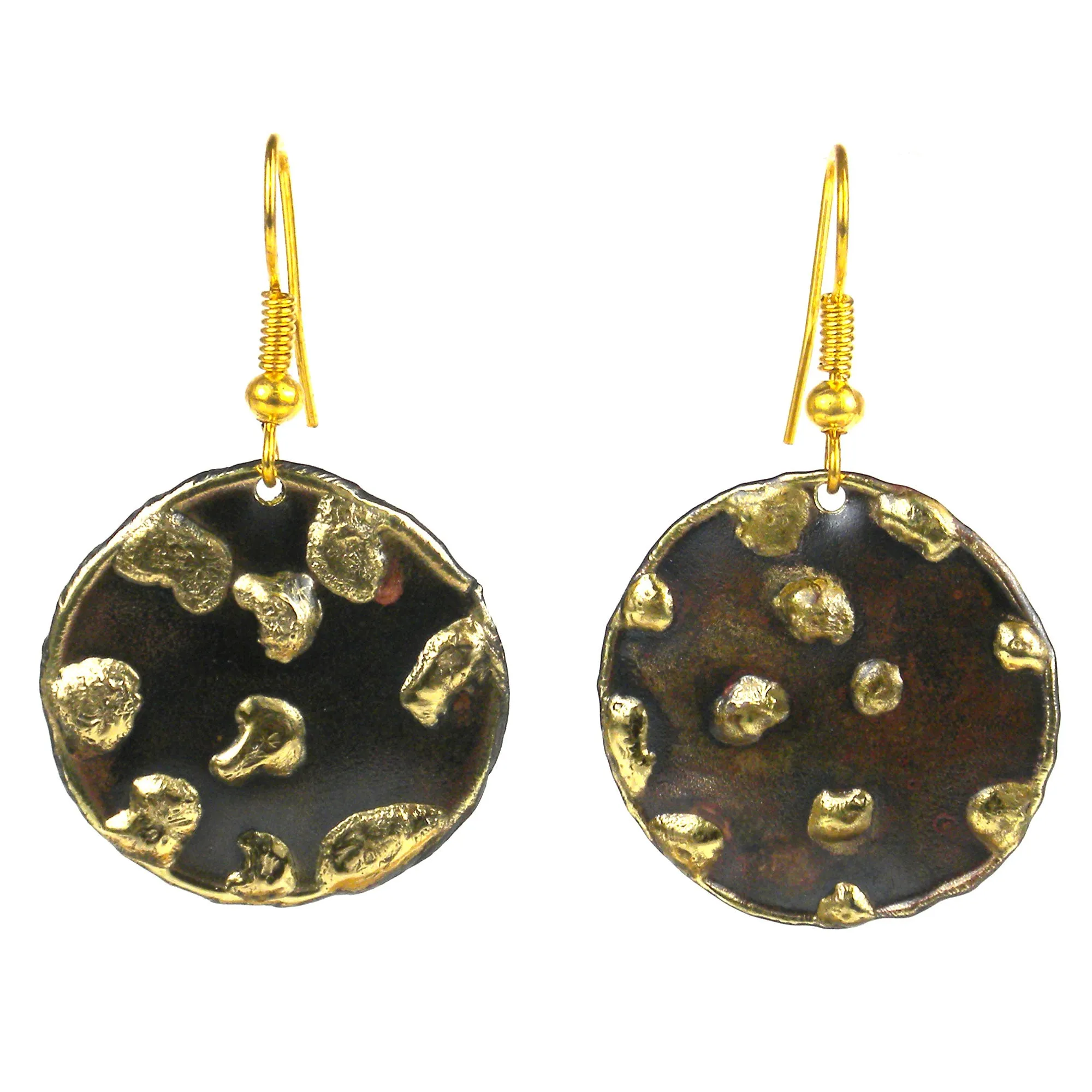 Make Your Mark Earrings Brass Images