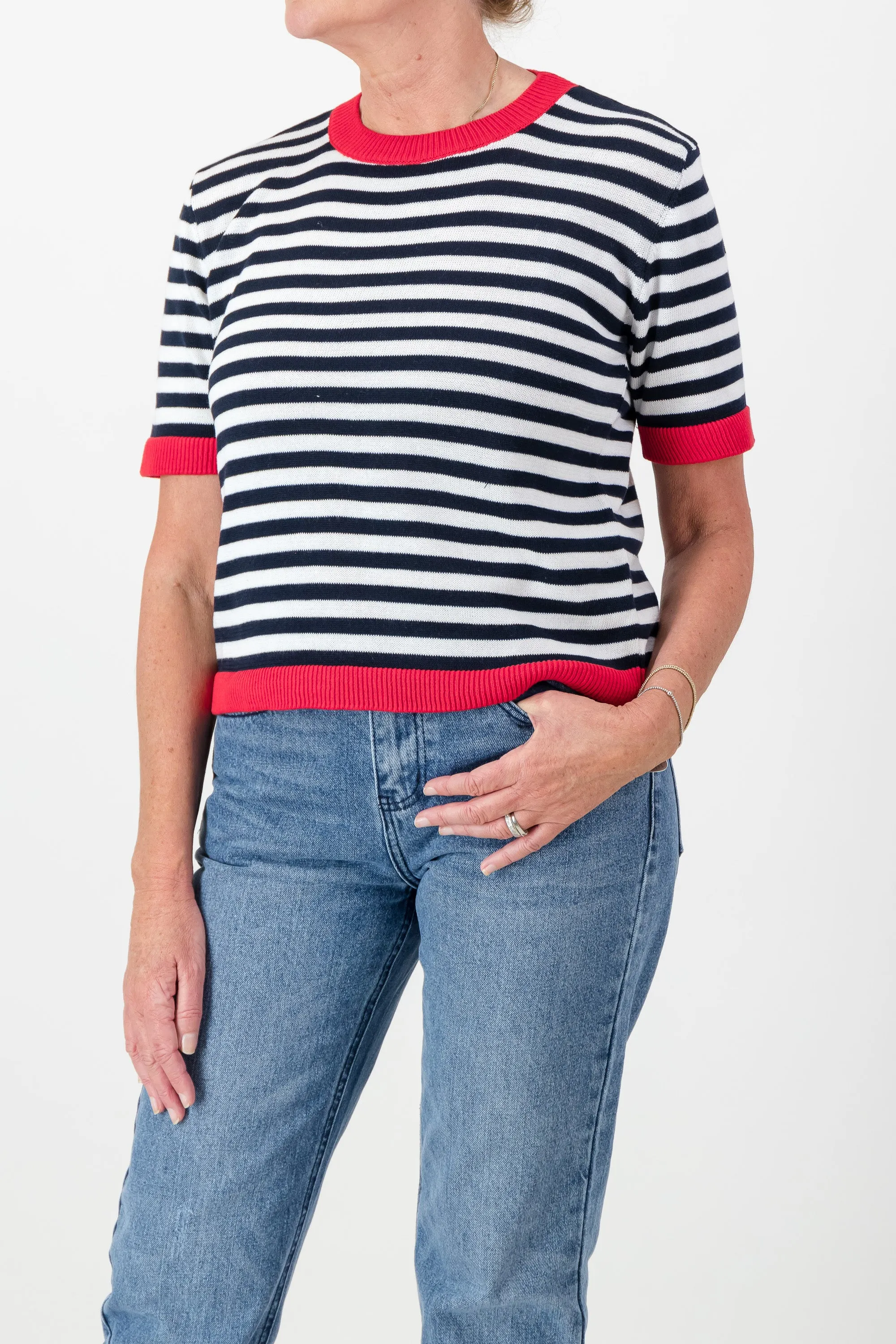 Marina Cotton Knit T-Shirt