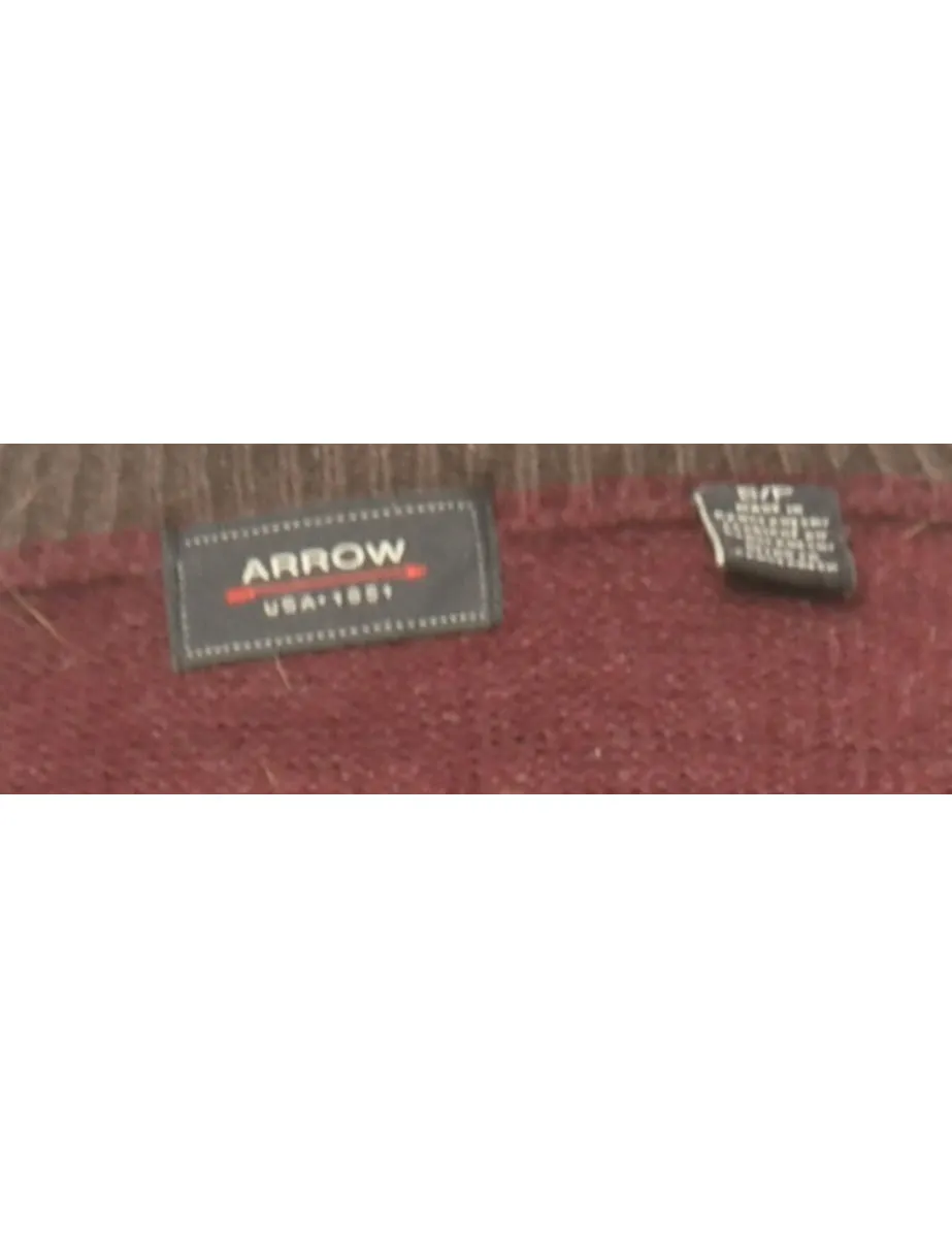 Maroon Arrow Jumper - XL