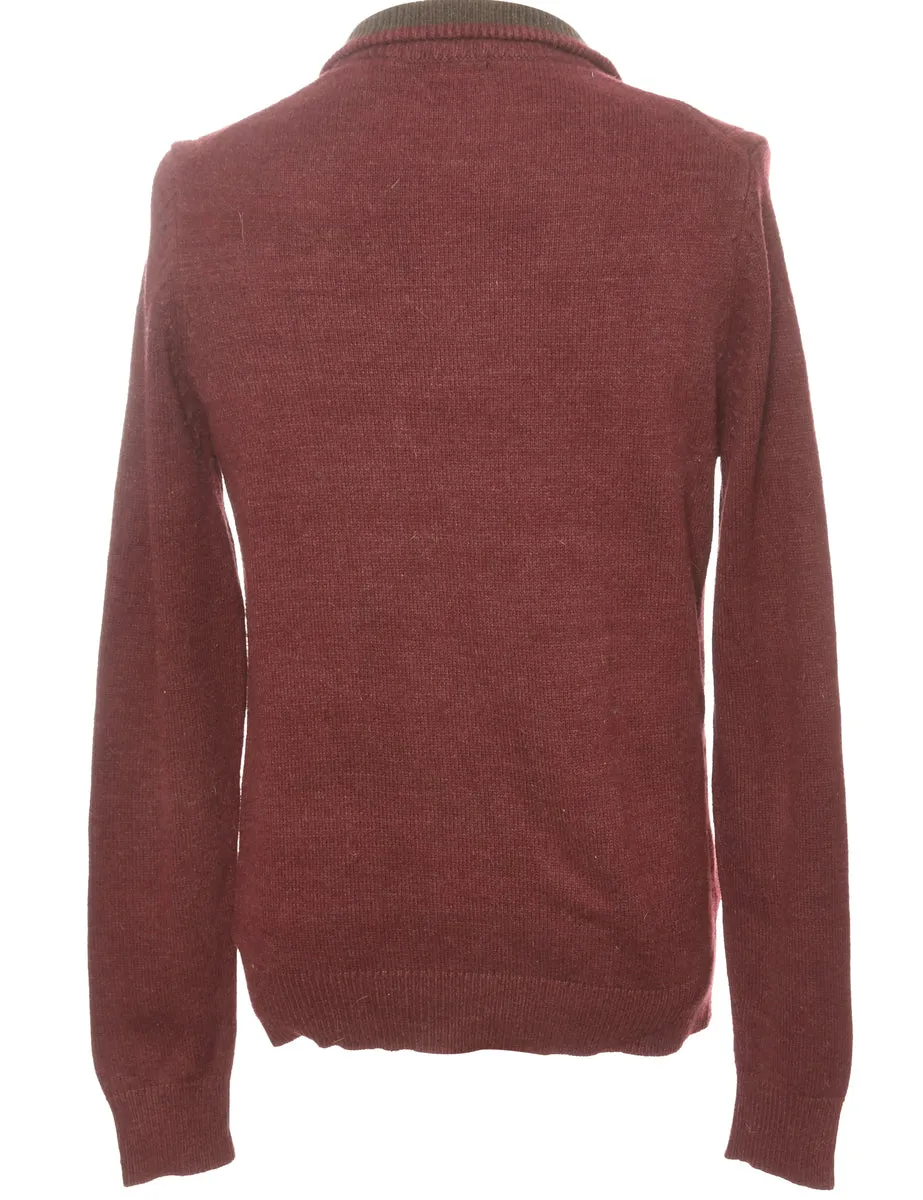 Maroon Arrow Jumper - XL