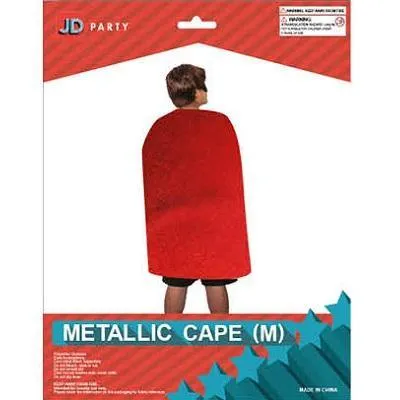 Medium Red Metallic Cape