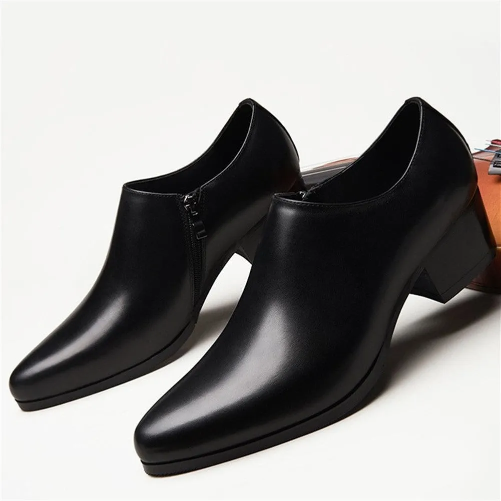 Men Black Solid Black Formal Shoes