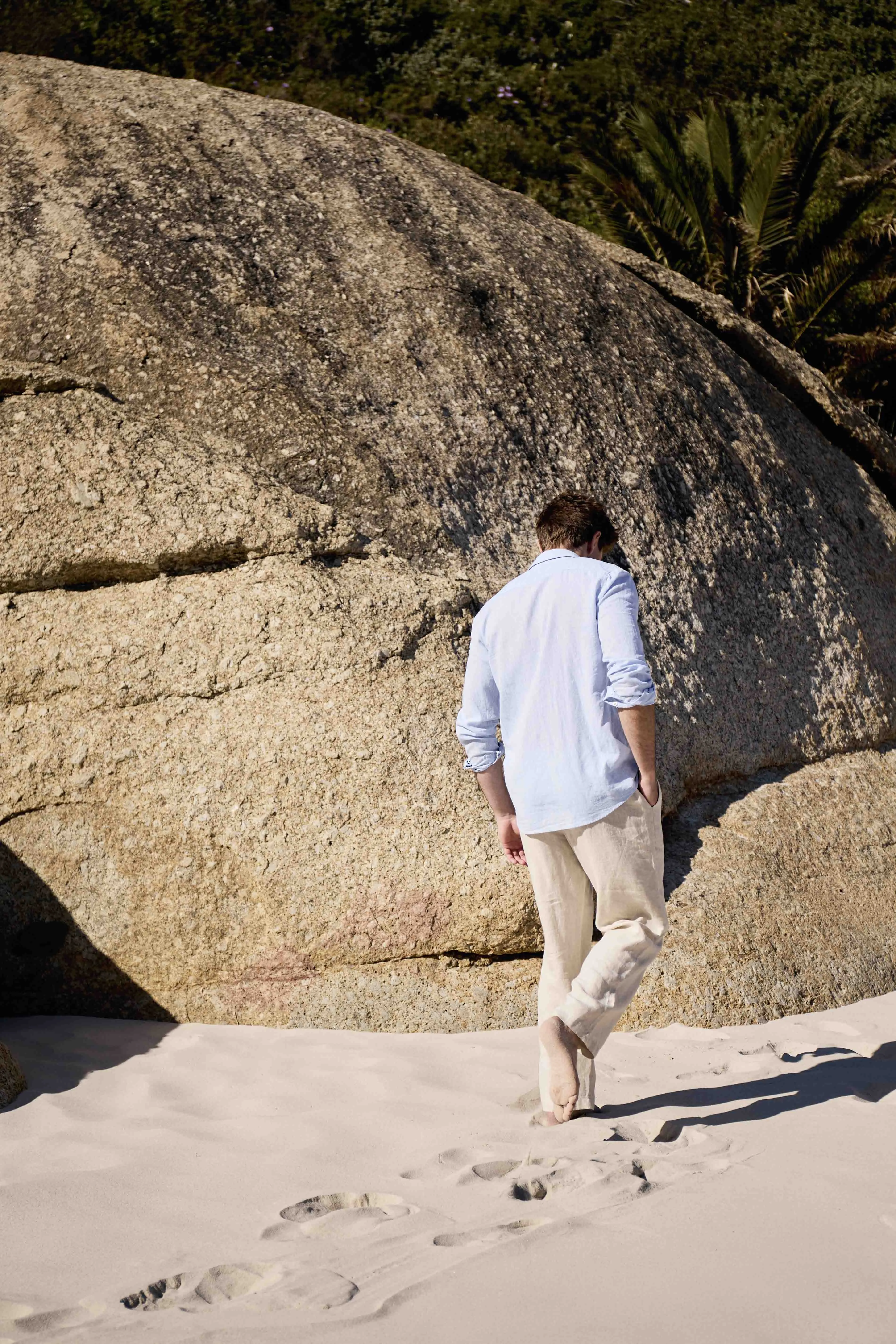 Mens Linen Shirt | Sky Blue