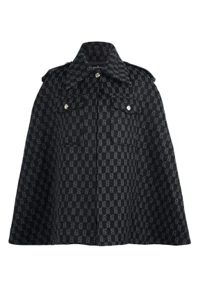 Monogram Cape Outer - Dark Gray