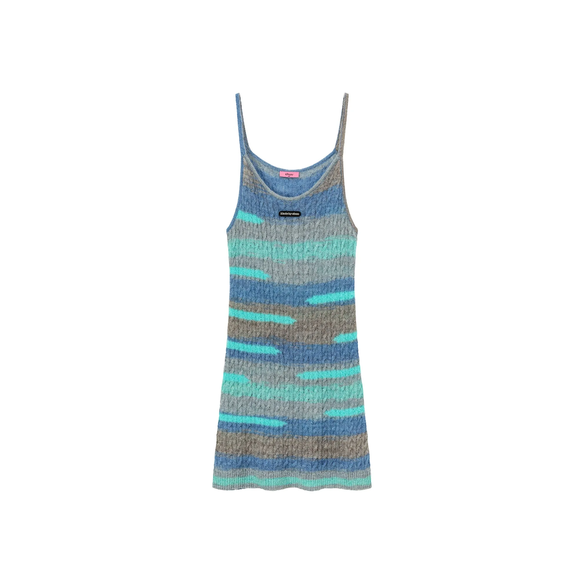 Multi Color Sleeveless Knit Dress