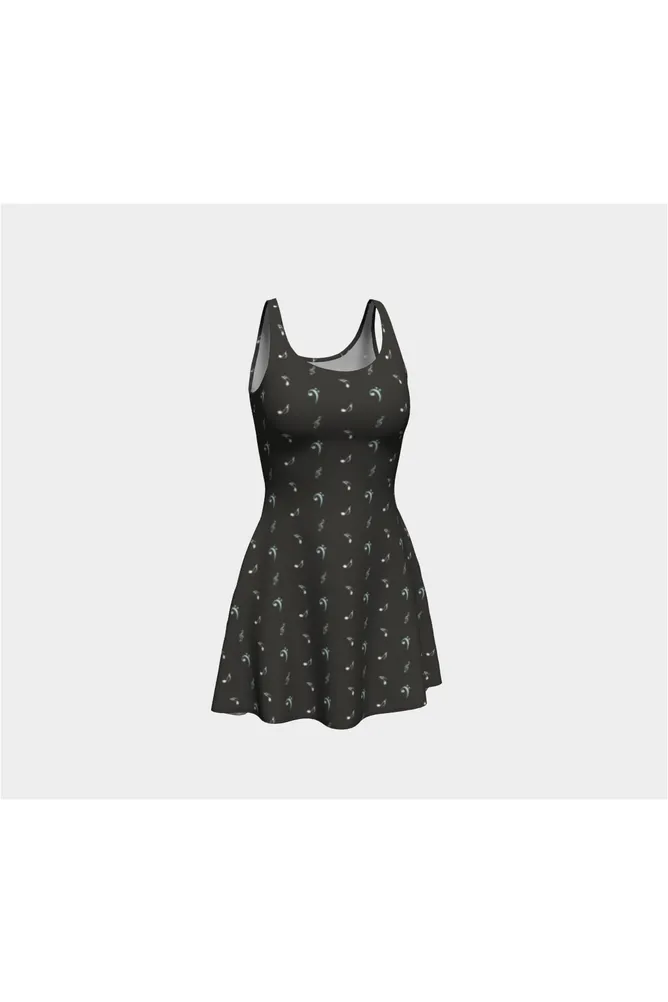 Musical Polka Dots Flare Dress