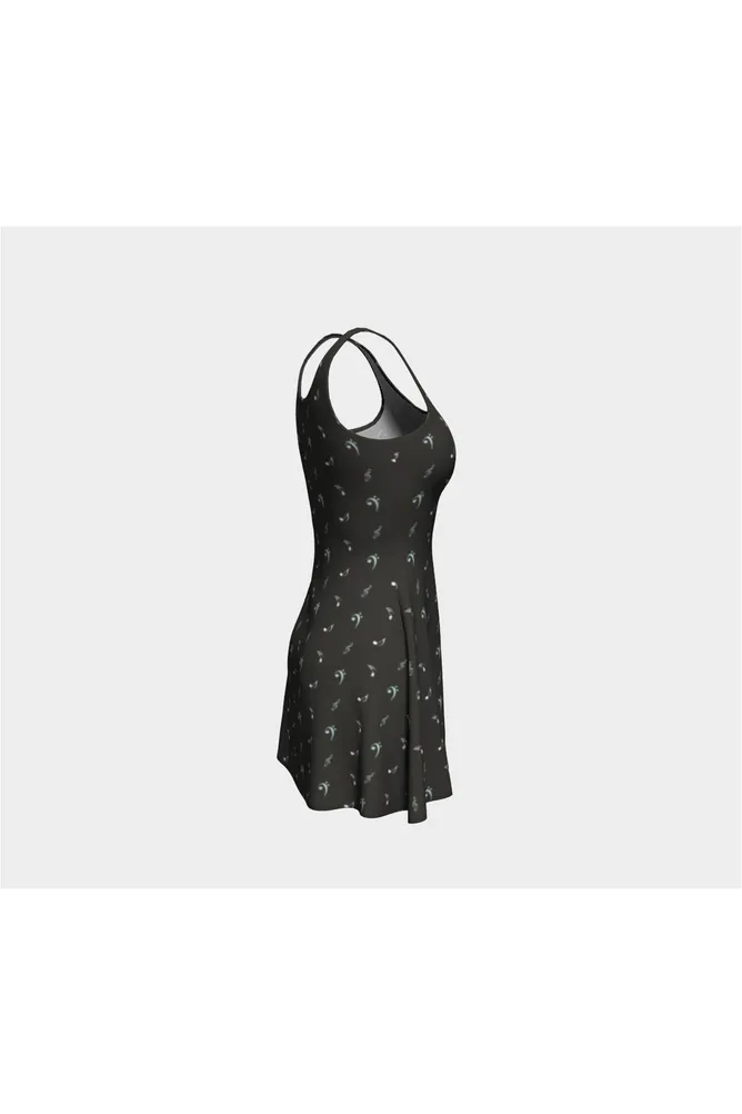 Musical Polka Dots Flare Dress