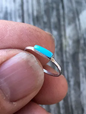 Navajo Turquoise “Dash” inlay ring