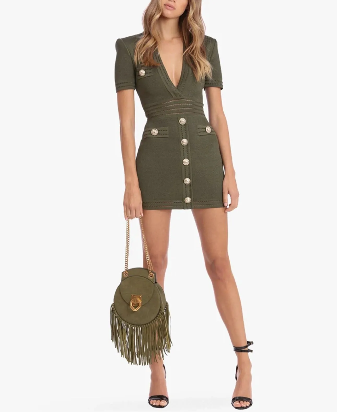 Olive Knit Dress