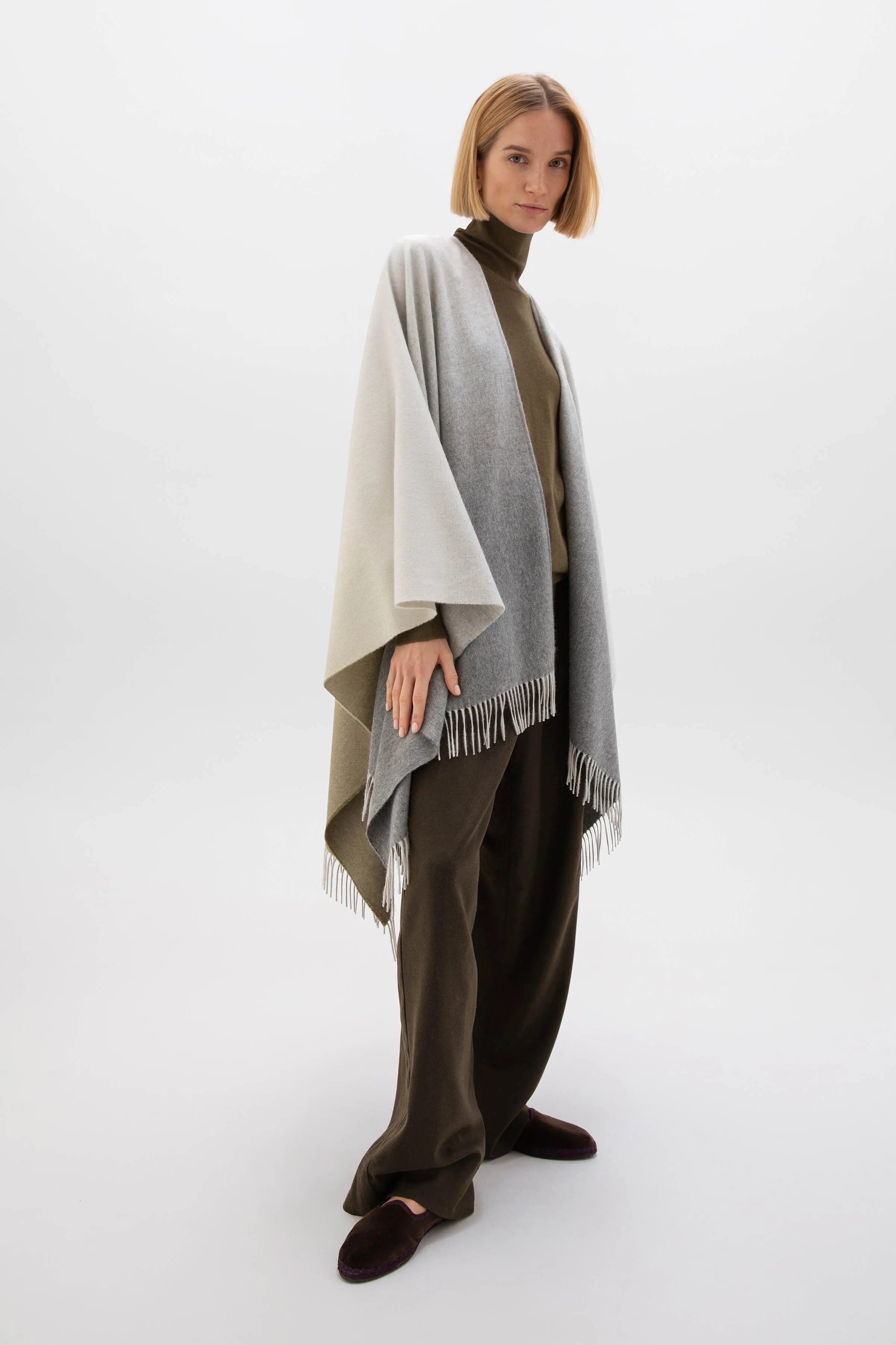 Ombré Cashmere Cape