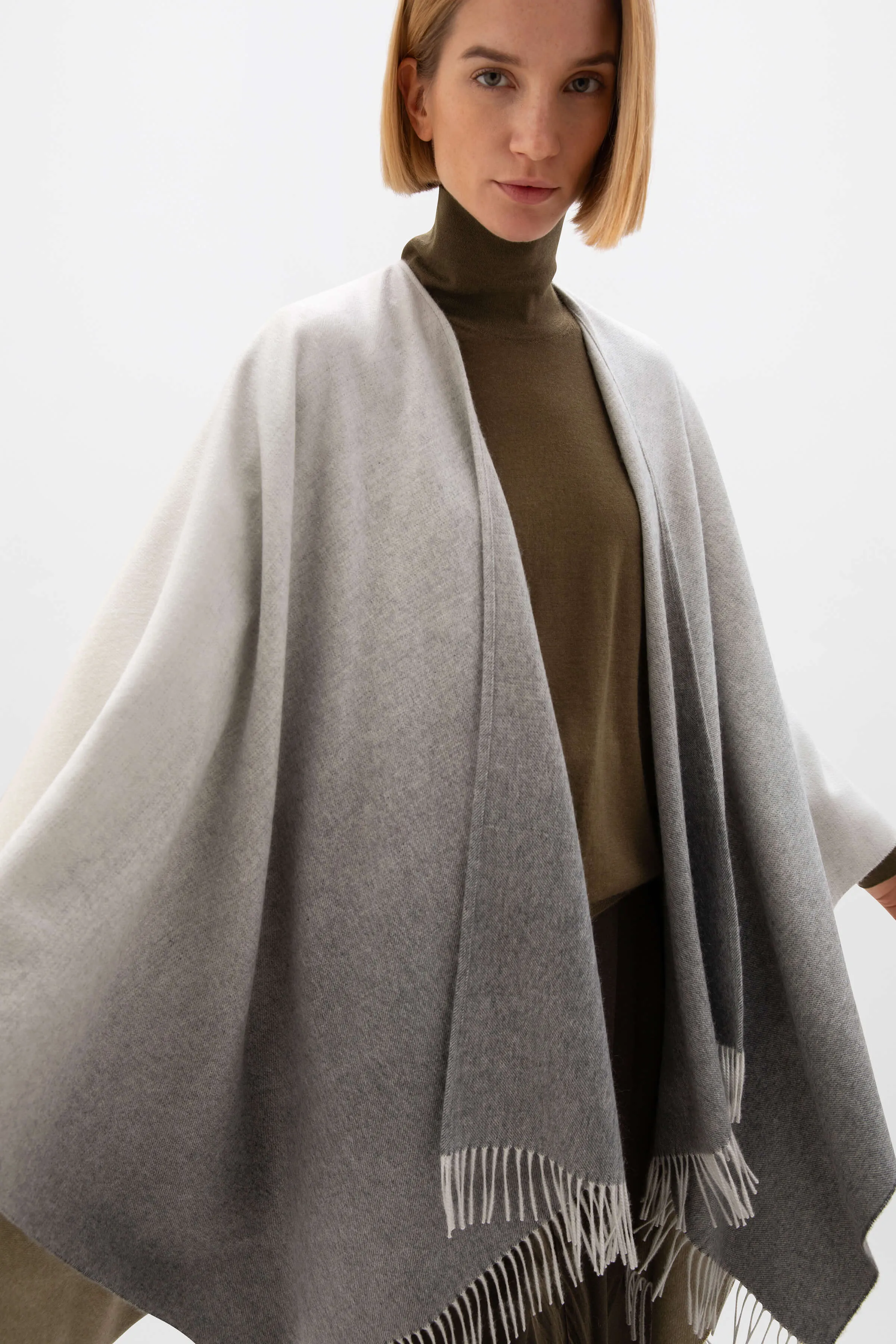 Ombré Cashmere Cape