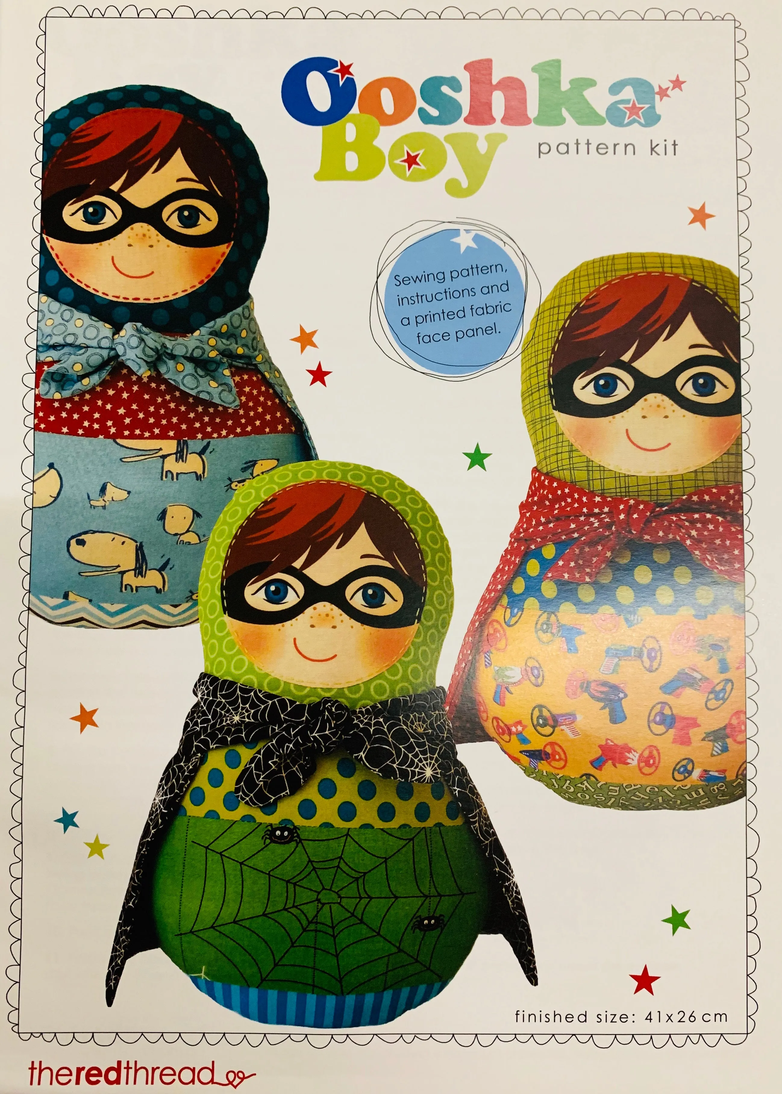 Ooshka Boy Pattern Kit - Includes printed face panel