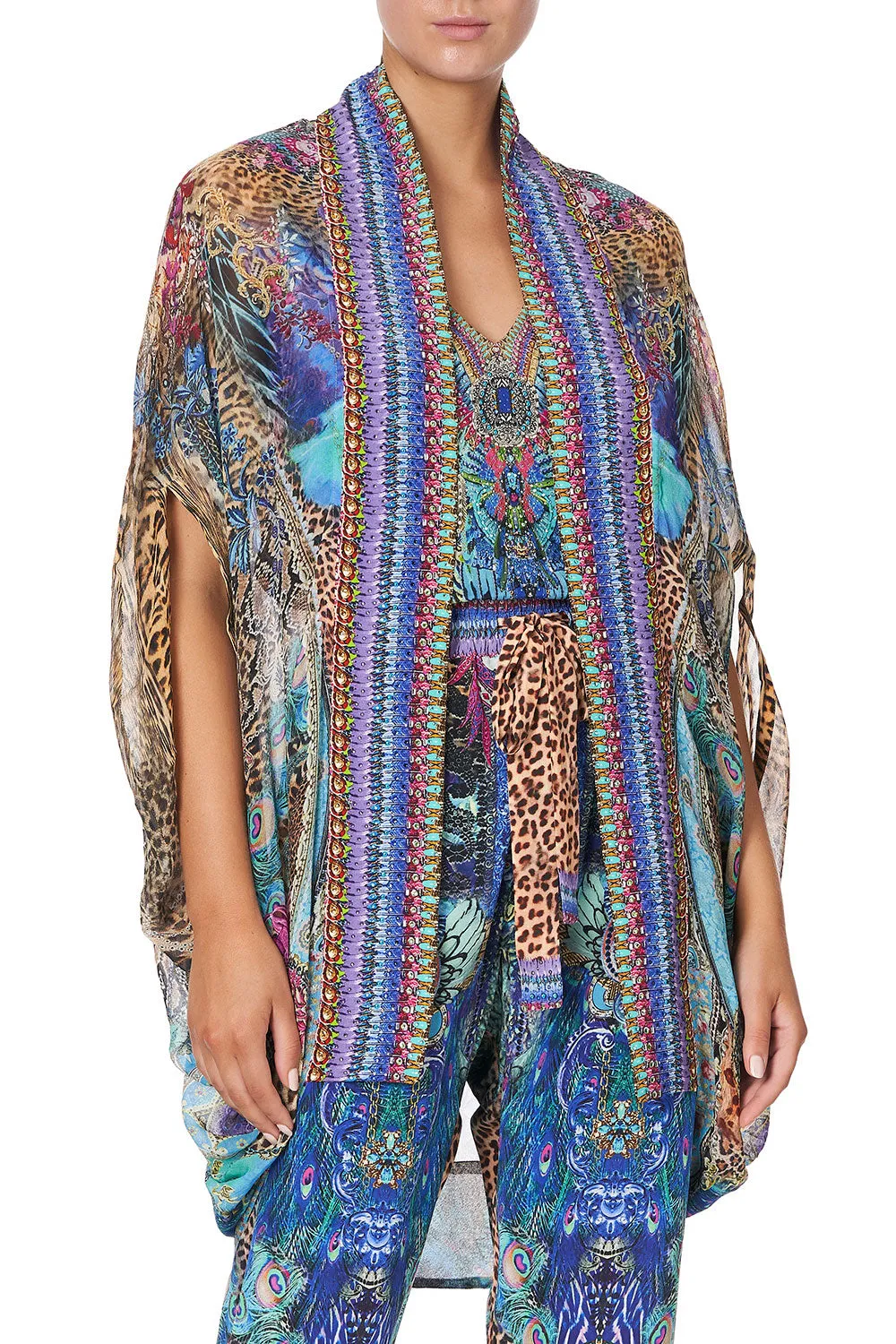 OPEN FRONT CARDI CAPE BASILICA BEAUTY