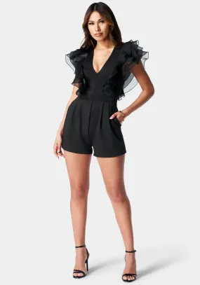 Organza Ruffle Romper