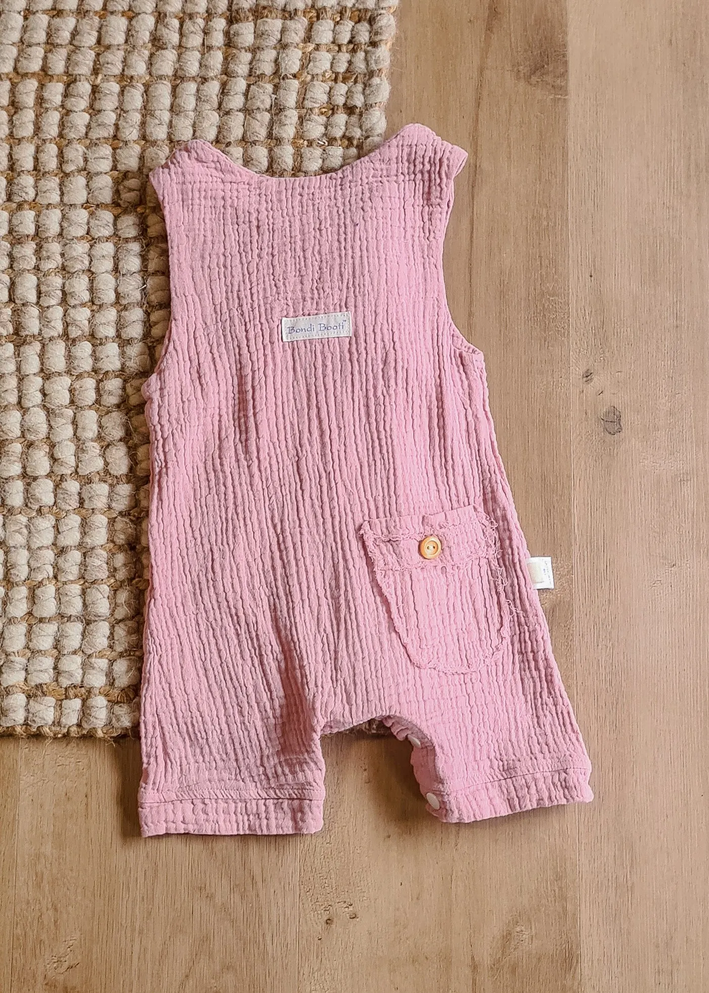 Overall Onesie - Dusty Pink