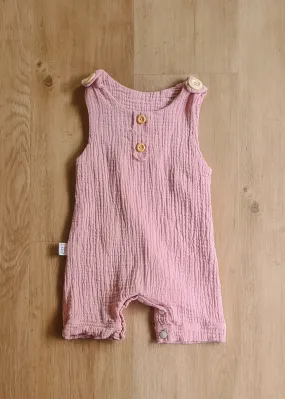 Overall Onesie - Dusty Pink