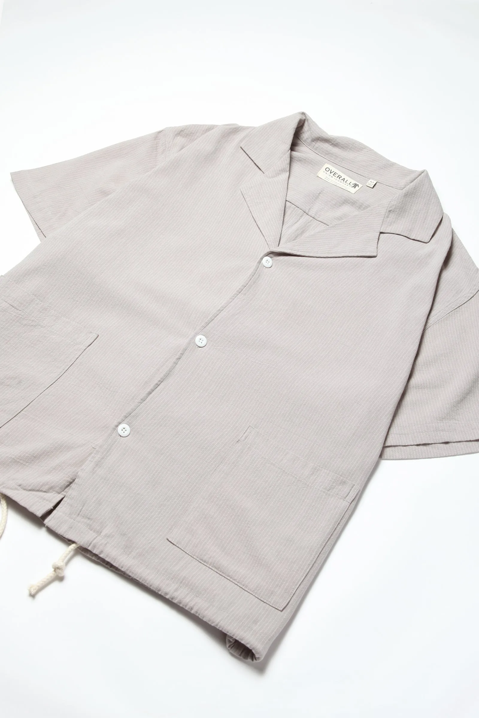 Overall Union - Boxy Short Sleeve Shirt - Light Grey