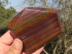 Polished Banded Tiger Ironstone Crystals  x 3 From Southern Africa