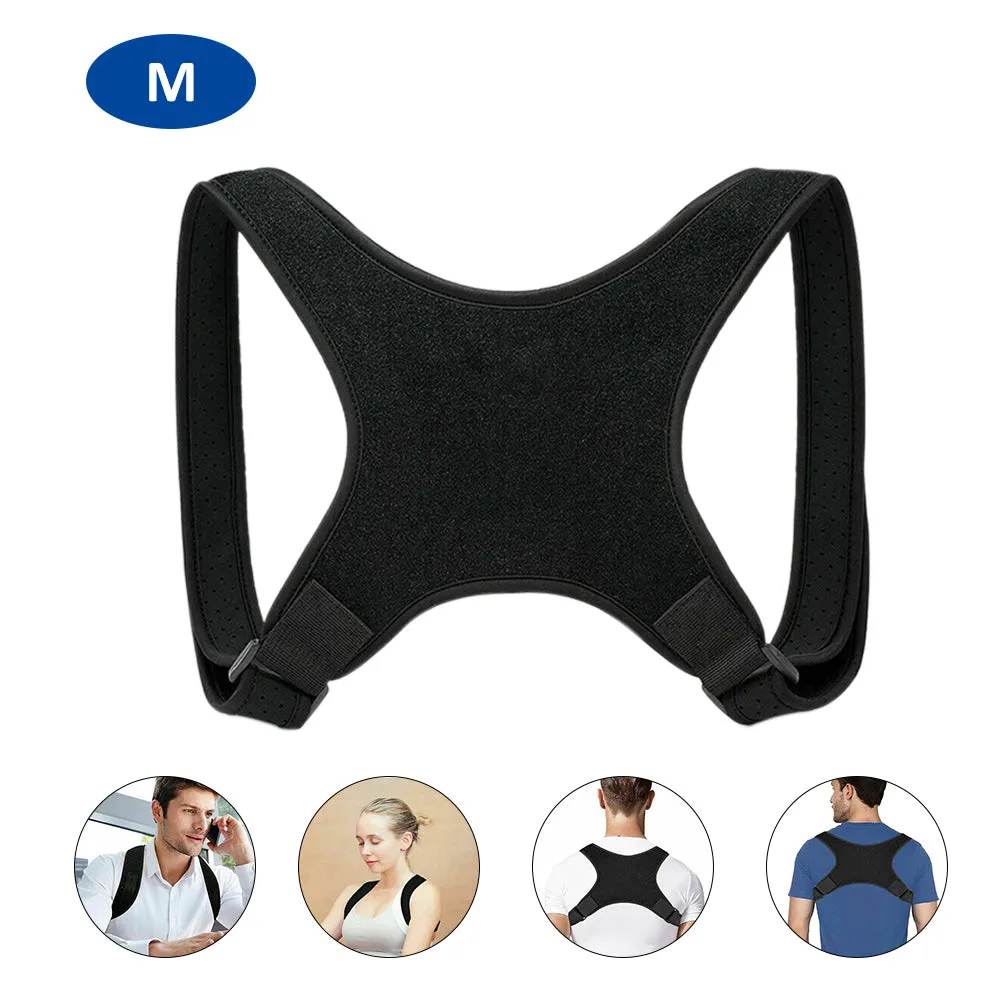 Posture Corrector Adjustable Shoulder Brace Back Support Strap Belt