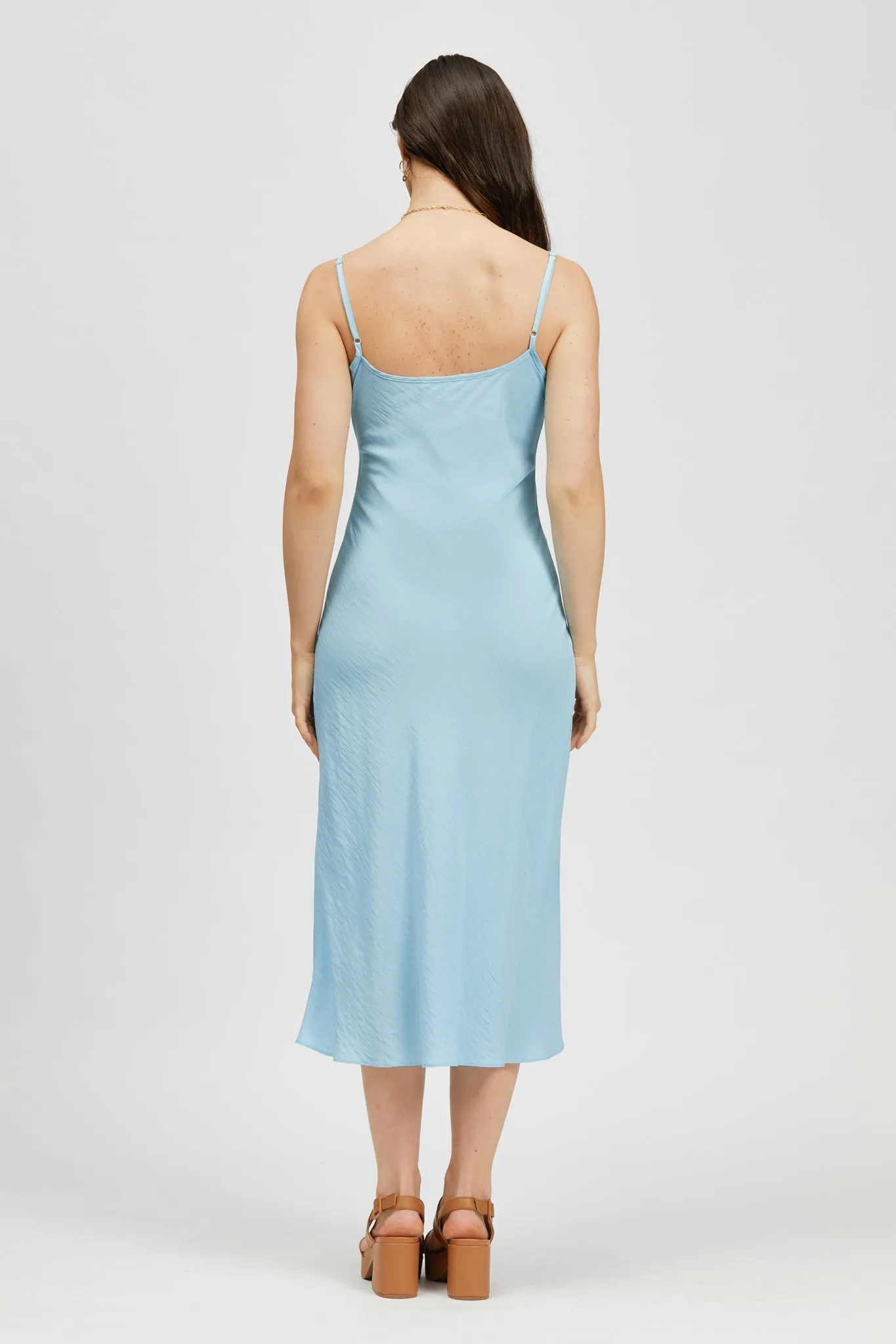 Prazer Dress Green Stripe/Light Blue