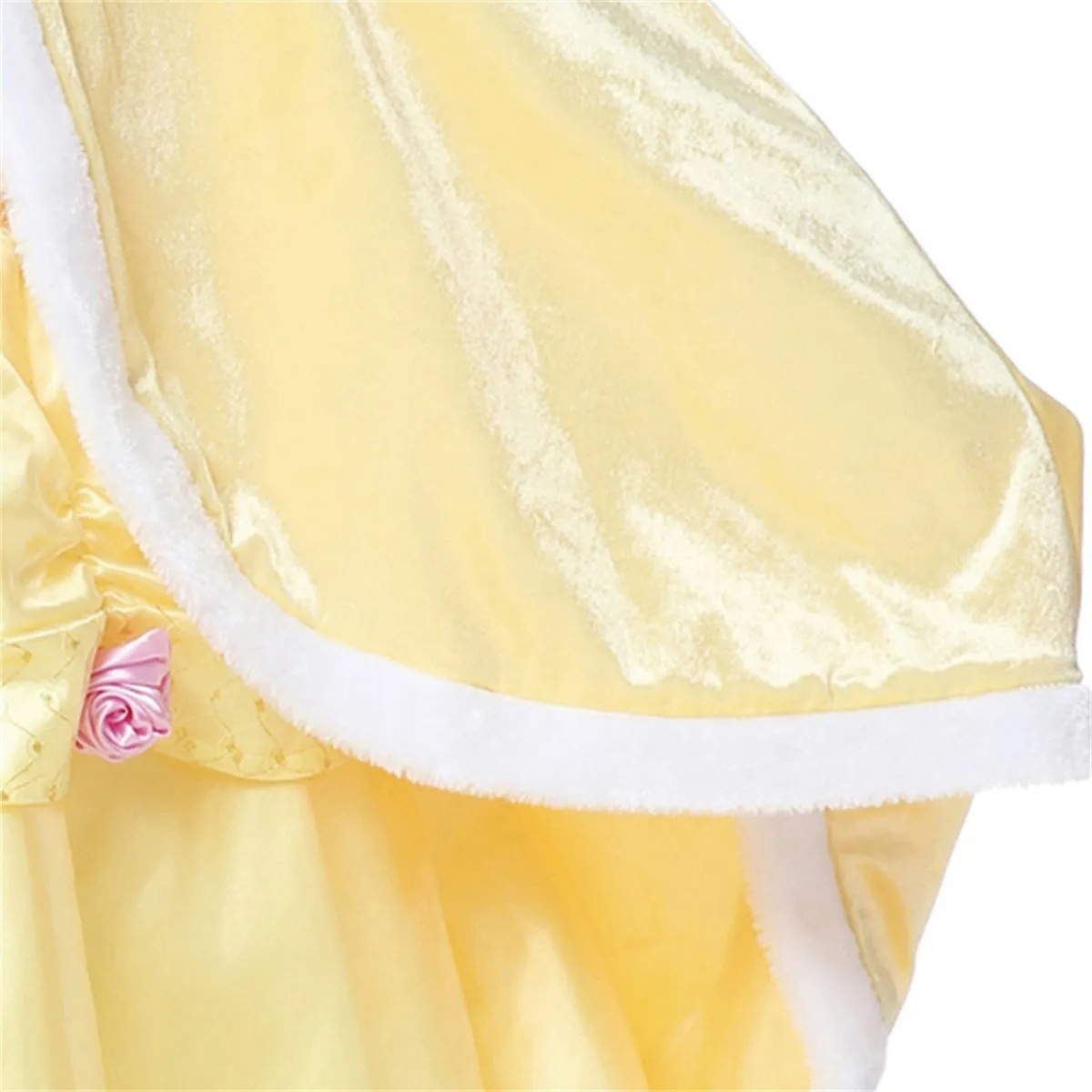 Princess Belle Cloak Soft Velvet Fur Hooded